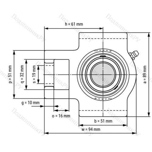 Подшипниковый узел UCT 201 - Вал: 12 мм