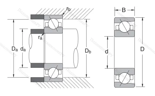 Сверхточный подшипник 7208 A 5TRDUMP 3