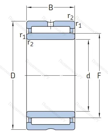 Игольчатый подшипник NA 4904