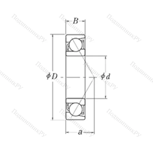 Подшипник шариковый радиально-упорный MJT 3.3/8