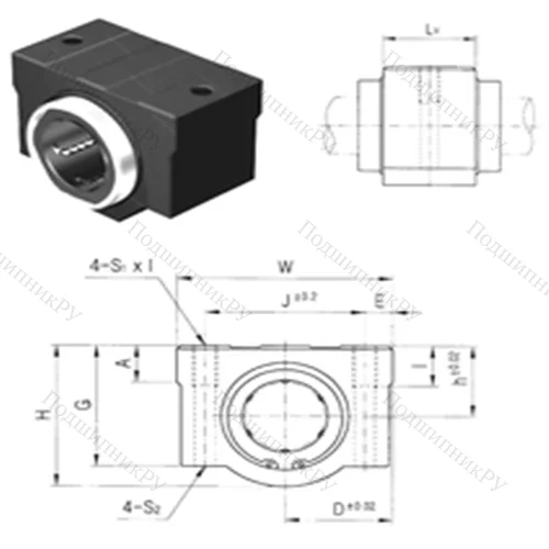 Подшипник шариковый линейный SCE 50VUU