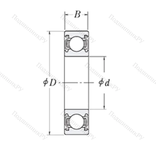 Подшипник шариковый радиальный LJ 1.1/4-2Z