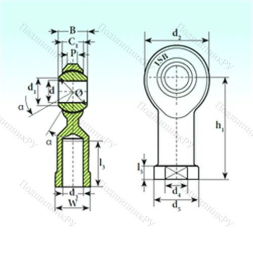 Подшипник скольжения сферический TSF.R