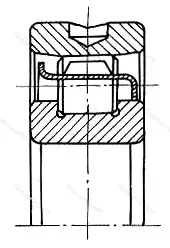 Подшипник N 318EC размер 90x190x43