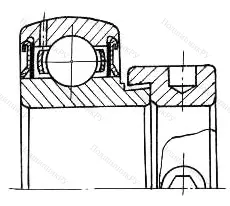 Подшипник  780206 размер 30x62x18/35,7 от производителя  ГПЗ-8