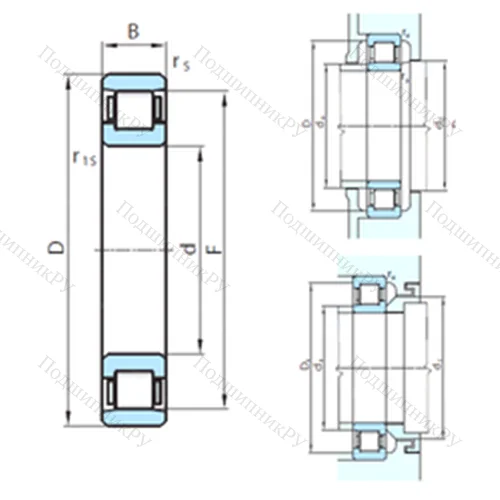 Подшипник роликовый радиальный  410-27
