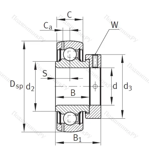Корпусный подшипник GRAE 50 XL NPP B в Ставрополе