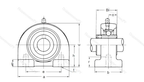Подшипниковый узел UCPA 205 в Ставрополе