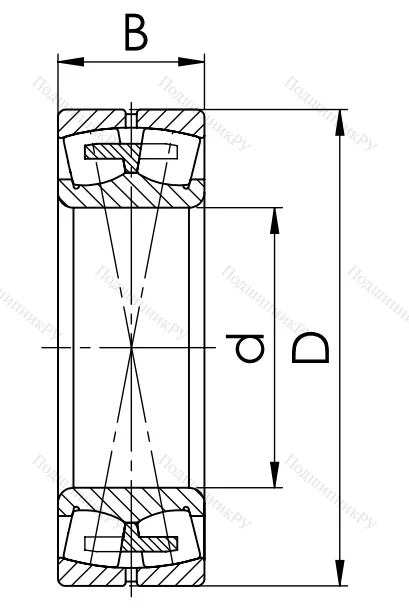 Сферический роликовый подшипник 3620 (22320)