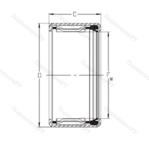 Подшипник игольчатый радиальный SCH 06604PR