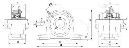 Подшипниковый узел UCP 205 в Ставрополе