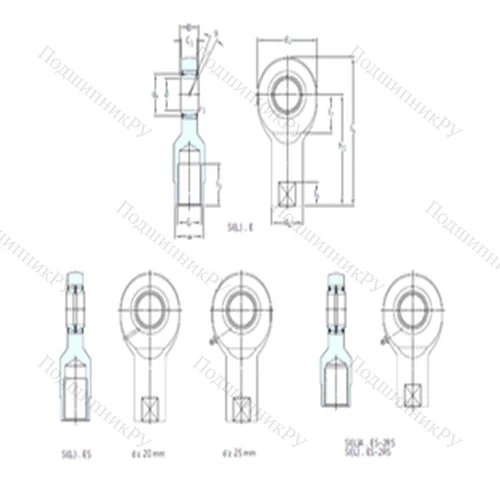 Подшипник скольжения сферический SIL 60ES-2RS