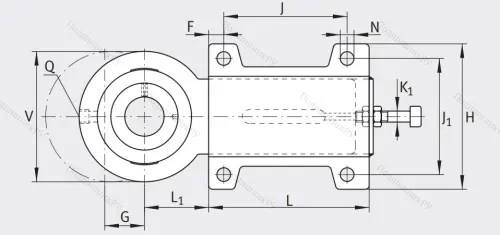 Подшипниковый узел с корпусом-натяжителем PHUSE 25-XL в Ставрополе