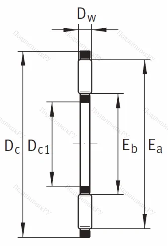 Игольчатый подшипник подшипник AXK 1100 NTN от производителя  NTN