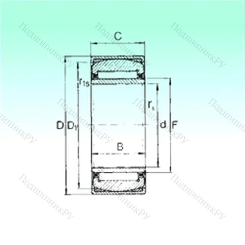 Подшипник игольчатый радиальный PNA 25/47