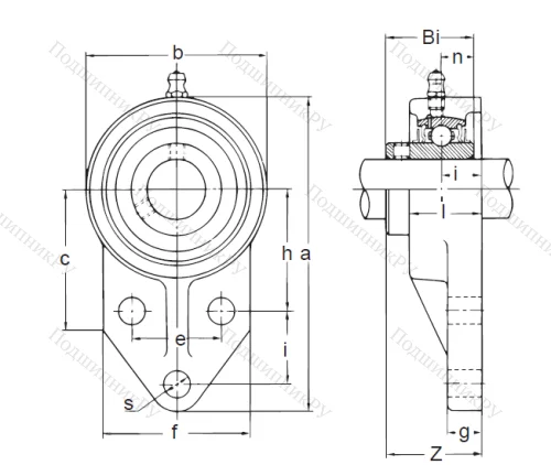 Подшипниковый узел UCFK 203