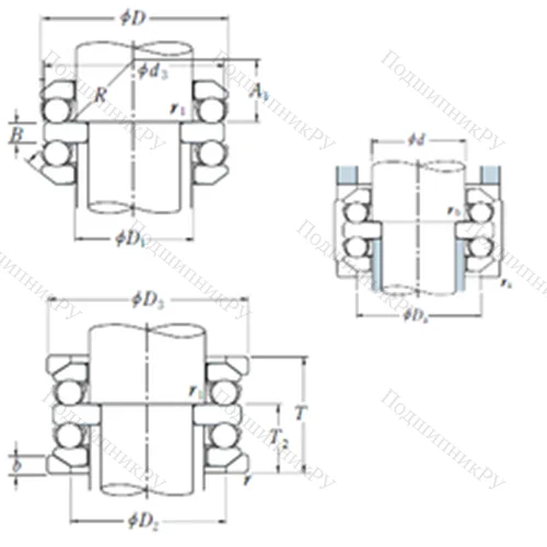 Подшипник шариковый упорный 54226XU от производителя  NSK