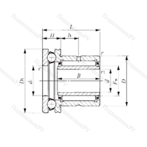 Подшипник комбинированный NAXI 2030