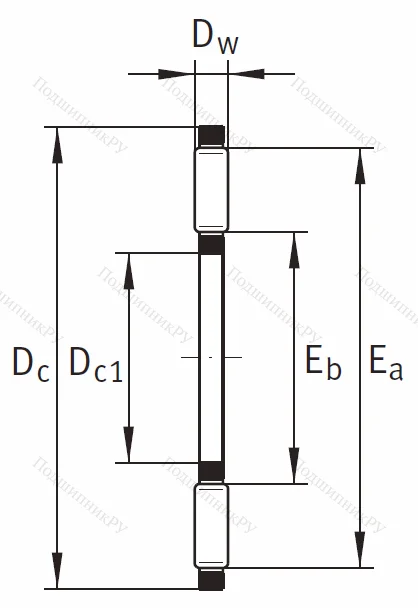 Игольчатый подшипник подшипник AXK 2035 A/0-10