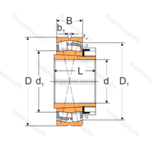 Подшипник роликовый радиальный самоцентрирующийся 22318 KW 33+H 2318