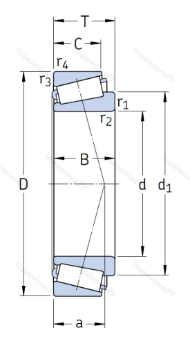 Конический роликовый подшипник 32310 J 2/Q