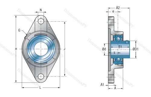 Подшипниковый узел UCFLE 211 в Ставрополе