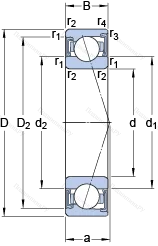 Подшипник S 7016 CD/P 4A