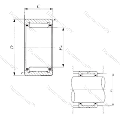 Подшипник игольчатый радиальный TAF 142216/SG