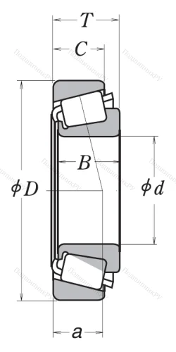 Конический роликовый подшипник 33109 (3007109)