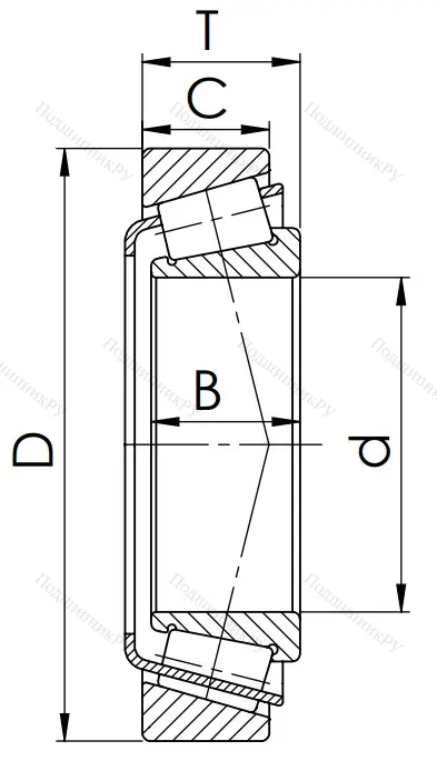 Конический роликовый подшипник 7515 (32215)