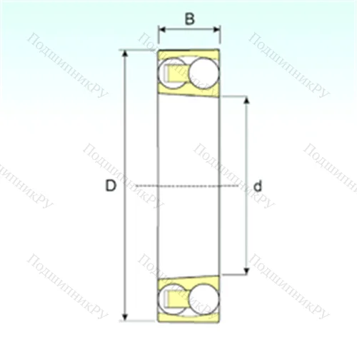Подшипник шариковый радиальный самоцентрирующийся 1213 KTN 9