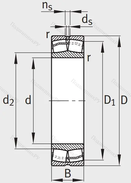Сферический роликовый подшипник