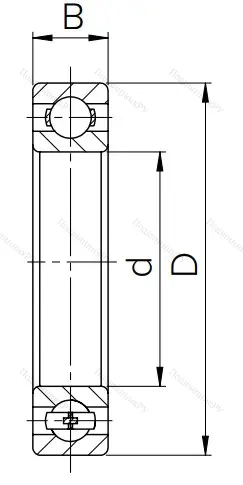 Шариковый однорядный подшипник 6-7000124 (16024) в Ставрополе