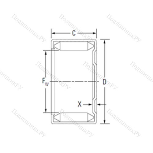 Подшипник игольчатый радиальный M-1071