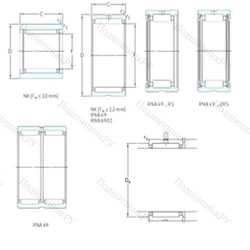 Подшипник игольчатый радиальный NK 60/25TN
