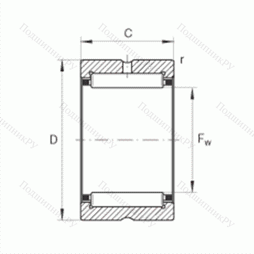 Подшипник роликовый игольчатый NK 14/20
