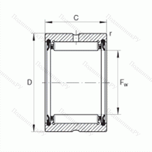 Подшипник роликовый игольчатый RNA 4907-2RSR