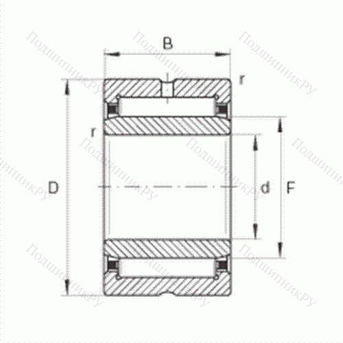 Подшипник роликовый игольчатый NA 49/32